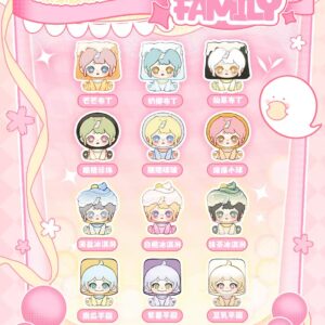 OUO Milk Tea Family series mini figures