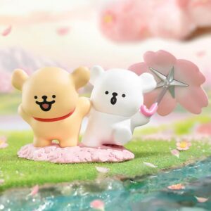 MALTESE PUPPY Romantic Sakura series figures