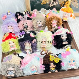 Blindbag diy curly hair figures